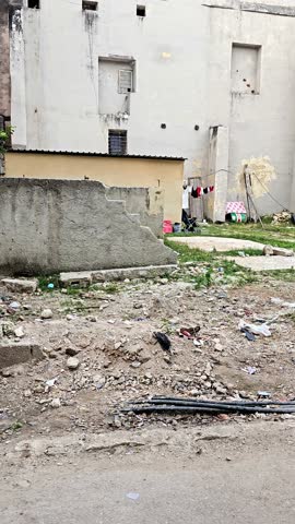 Havana streets far from the center, garbage and destruction of Havana, poverty in Havana