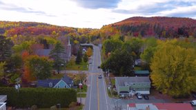 City in the region of Estrie during sunset in the fall season, Quebec, Canada. - Powered by Shutterstock - Get 15% off with code: PIKWIZARD15