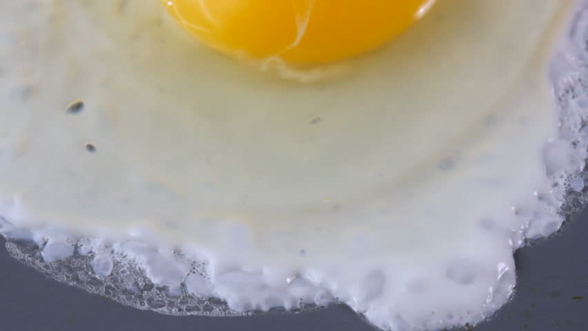 Close up of cooking egg