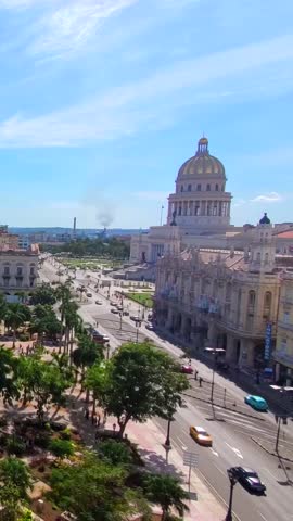 National Capitol Building in Havana, El Capitolio, one of the most visited tourist attractions in Old Havana