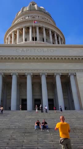 National Capitol Building in Havana, El Capitolio, one of the most visited tourist attractions in Old Havana