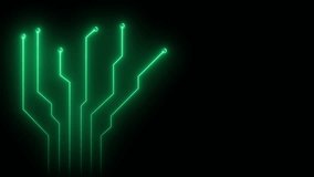 neon abstract futuristic tech background with circuit board lines. Seamless looping glowing chip motion design. Video animation Ultra HD 4K. - Powered by Shutterstock - Get 15% off with code: PIKWIZARD15