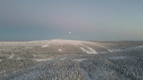 Winter in lapland, snow covered forest, full moon, snow and full moon - Powered by Shutterstock - Get 15% off with code: PIKWIZARD15
