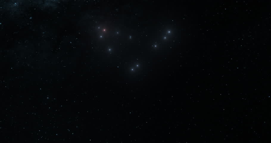 Capricornus constellation in the outer space