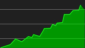 Going Up Graph Green Line Animation Video,black background,up trand Graph video. - Powered by Shutterstock - Get 15% off with code: PIKWIZARD15