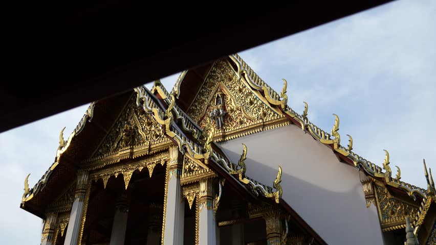 
Wat Suthat Thepwararam (Suthat Temple), Bangkok. It is located near Khao Sarn Road. It is one of the oldest temples in Bangkok. 
