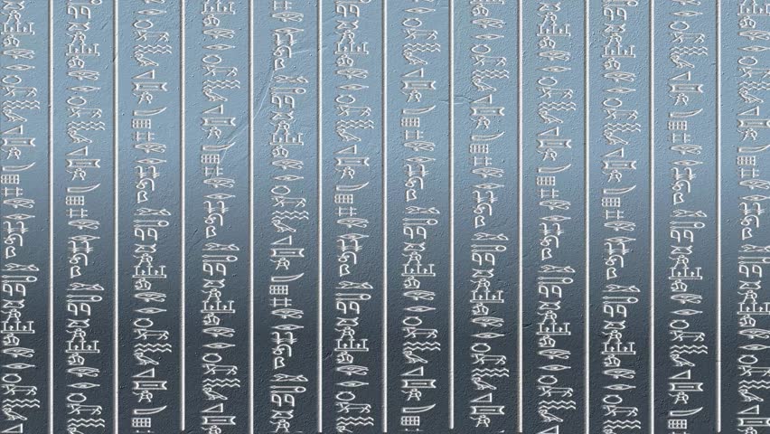 Ancient Egyptian Hieroglyphs Visual Motion Graphics