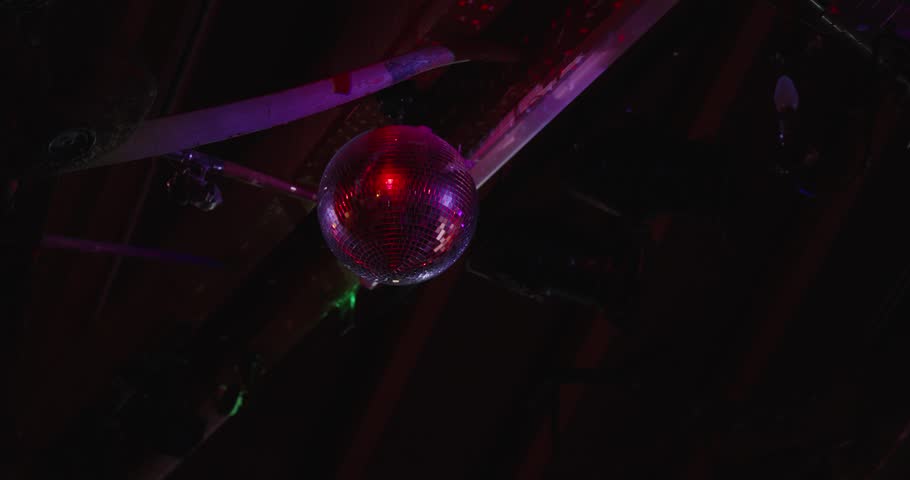 Disco ball with light effect, reflection