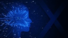 futuristic Human brain Intelligent thinking processing neural network printed circuit of big data and artificial intelligence, innovation and success. circuit patterns and an AI chip Machine learning - Powered by Shutterstock - Get 15% off with code: PIKWIZARD15