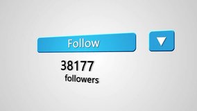 Social media followers symbol Counting online users following network application. Viral network marketing. Advertising Digital graphic. Followers notification. Influencer Like Button, Social Media - Powered by Shutterstock - Get 15% off with code: PIKWIZARD15