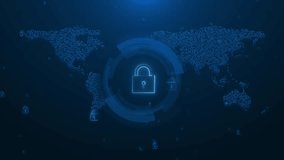 Cyber protection security. Modern safety digital background. Cyber Security Data Business Privacy concept. Data security personal privacy, data protection, cyber security. Padlock Keyhole background. - Powered by Shutterstock - Get 15% off with code: PIKWIZARD15