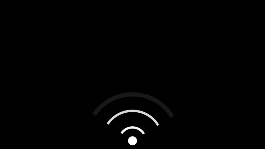 Wi-Fi icon connectivity and technology black background. modern communication and digital connection, ideal for themes related to internet access and wireless networking. wireless internet signal