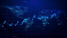 3D Futuristic World Digital finance stock exchange market crypto currency digital indicators, world map abstract background. Forex Trading Investor, Financial Analyst Stock Market Chart AI trading - Powered by Shutterstock - Get 15% off with code: PIKWIZARD15