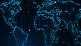 Hologram globe rotating, communication technology world network Data Flow, Connections, Innovation, Technology. Big data network concept. globe virtual planet Earth. Digital planet. Network connection - Powered by Shutterstock - Get 15% off with code: PIKWIZARD15