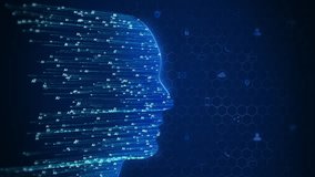 AI hologram Brain technology Biometric identification matrix Animation Big Data Processing, prompts, learning. online education, study, science Generative future technology. innovation science concept - Powered by Shutterstock - Get 15% off with code: PIKWIZARD15