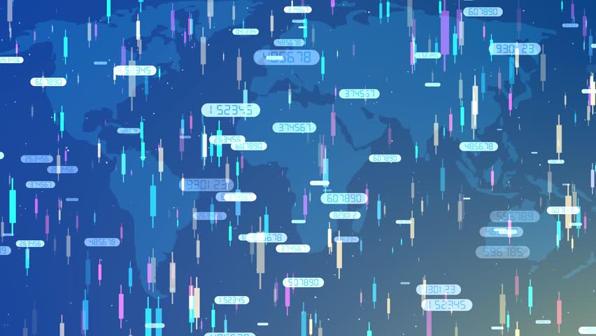 Close-up of a trading chart, showcasing trading candles and currency pairs. Perfect for financial content, illustrating cryptocurrency trends and market dynamics