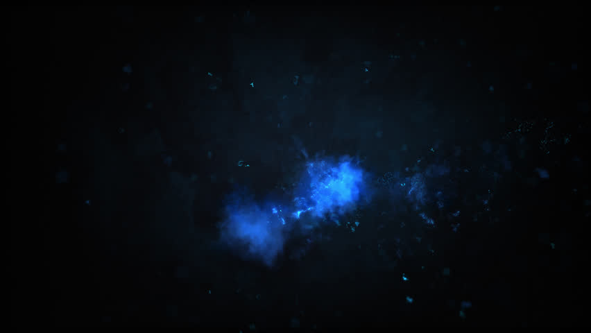 Impact Blue Lava Fire And Particles Loop Backgrounds.use as a background or overlay