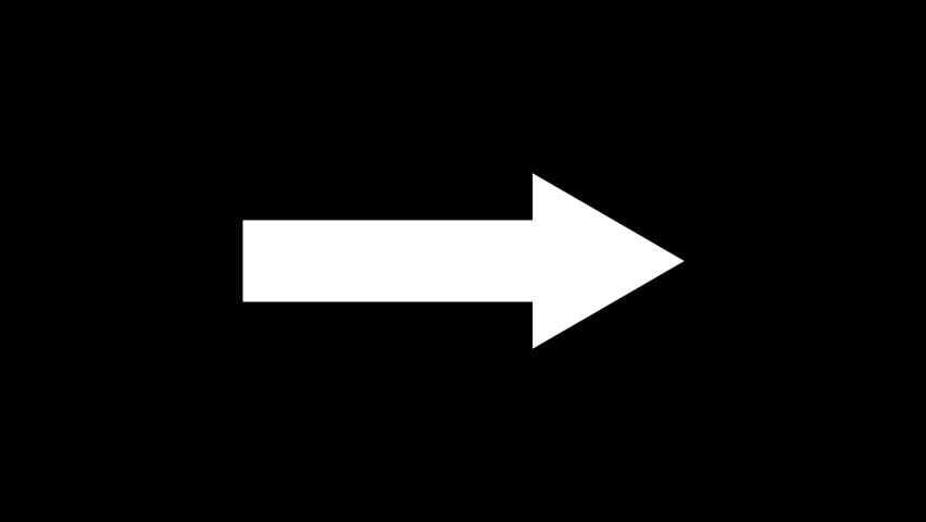 right  arrow on black background	