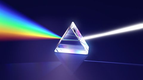 Prism - light dispersion, seamless loop, HD1080p