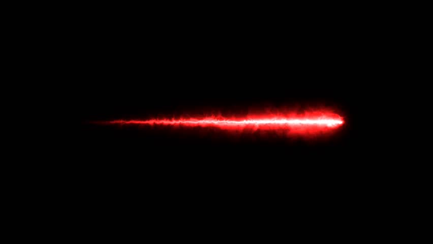 Red magic bullet fire effect animation with black screen featuring fiery trails glowing energy and dynamic motion perfect for action fantasy and cinematic visuals