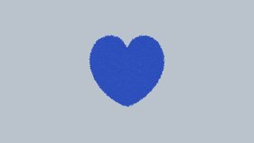 Animation transforming small blue particles in the form of a heart that tears large red balloons to pieces. - Powered by Shutterstock - Get 15% off with code: PIKWIZARD15