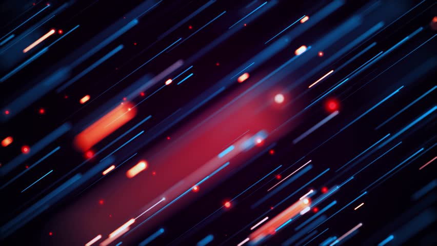 Diagonal Neon Lines Motion Loop Background Effect. Seamless Loop Geometric Shapes Pattern Decoration.