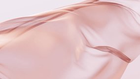 Minimalist abstract background with flowing, smooth fabric with soft gradient. Elegant fluttering veil with subtle shimmer. Seamless beauty animation - Powered by Shutterstock - Get 15% off with code: PIKWIZARD15