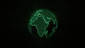 loopped animation of glowing earth on the black background - Powered by Shutterstock - Get 15% off with code: PIKWIZARD15
