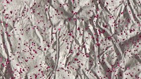 Viscous liquid with pink glitter particles flows down reflective material. 4k background - Powered by Shutterstock - Get 15% off with code: PIKWIZARD15