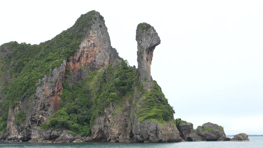 A popular rock in Thailand in the shape of a rooster