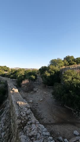 Nimrod Fortress in the Golan Heights, Israel, surrounded by the stunning Hermon Mountains. A breathtaking nature reserve with rich history and dramatic views.