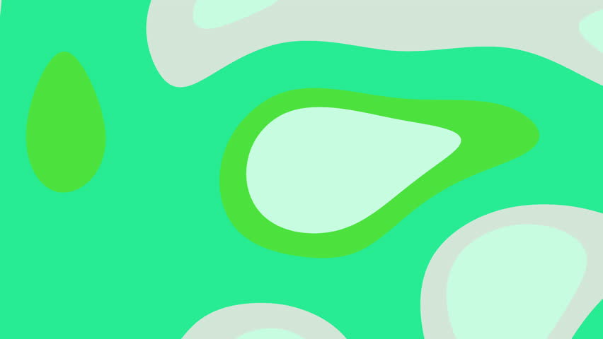 Abstract animation of flowing green shades. Seamless loop of vibrant, calming color transitions ideal for background video, presentation intros, or website banners.  