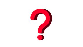 Sign question or question mark, faq and ask, graphic animation. Colored. Transparent background motion design. 4K resolution - Powered by Shutterstock - Get 15% off with code: PIKWIZARD15