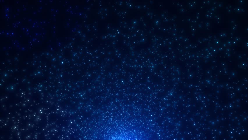 Blue deep learning shining glitter particles cyber Animation New Motion Background. Light flare For event, festival, presentation, show, party, Award, fashion, Music, festival, club, stage innovation