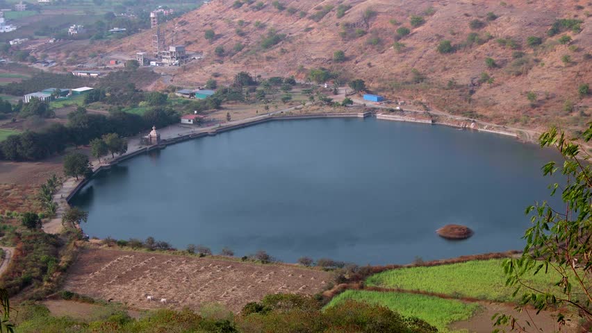 Beautiful Lake View From Top Side 