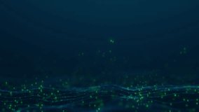 Digital waves Technology, engineering, science and artificial intelligence background. Crypto currency, big data, block chain. internet of things wireframe equalizer. particle pulsing. energy flow - Powered by Shutterstock - Get 15% off with code: PIKWIZARD15