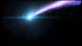 A fast shooting star animation with a black screen background creating a dynamic and mesmerizing effect ideal for fantasy or night-time themed projects - Powered by Shutterstock - Get 15% off with code: PIKWIZARD15