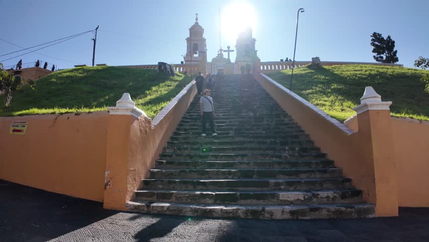 Exploring the Sanctuary of Our Lady of Remedies in Cholula Puebla Mexico