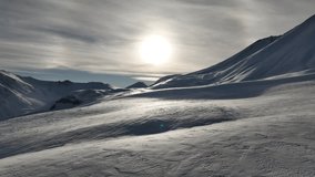 Aerial view of beautiful snowy mountains in Gudauri, Georgia - Powered by Shutterstock - Get 15% off with code: PIKWIZARD15