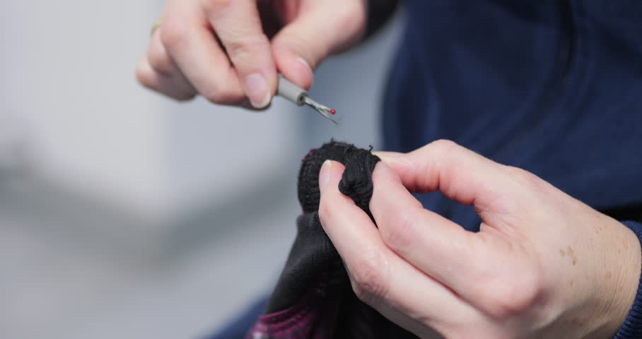 Seam ripper tool used at home 5.7K video