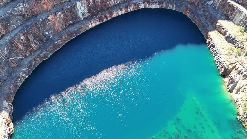 The Mary Kathleen open-cut uranium mine, which operated between 1956 and 1963 and again between 1975 and 1982. It produced millions of tonnes of uranium ore, one of Australia’s oldest mines.