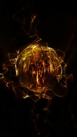 Abstract spherical energy.  The sphere, moving waves of energy, emits light, creating a unique atmosphere of celebration and miracle.
