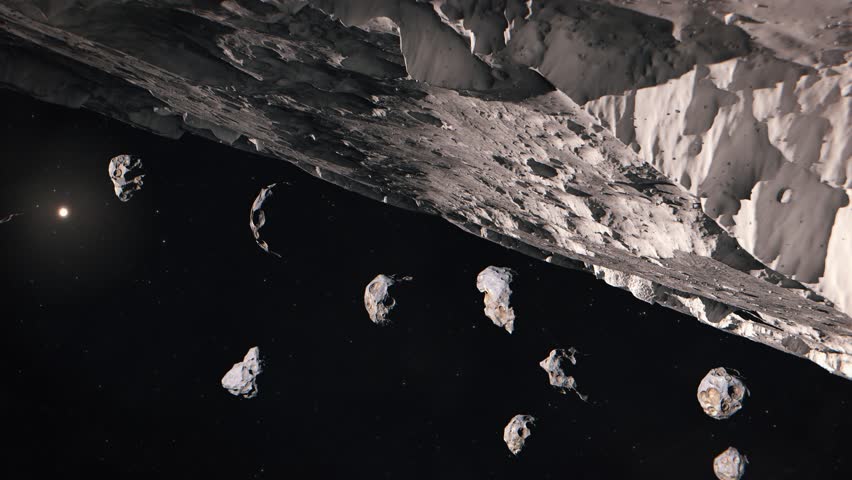 View from the Surface of an Asteroid in the Oort Cloud or the Asteroid Belt