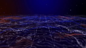 Flying through futuristic digital geology terrain, digital data telemetry and engineer topography with contour lines.  - Powered by Shutterstock - Get 15% off with code: PIKWIZARD15