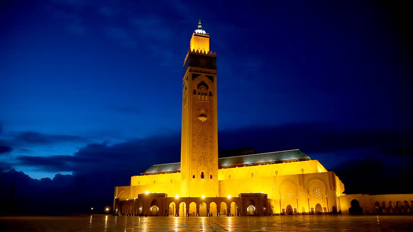 Hassan Ii Mosque in Casablanca. vidéo de stock (100 libre de droit