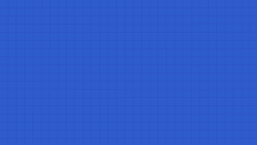Looped grid pattern on blue background. Trendy blank backdrop. Perfect for titles, intro, school presentation etc. 4K animated video