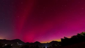 The beauty of the Aurora Borealis in the starry night sky, pastel colored night sky. - Powered by Shutterstock - Get 15% off with code: PIKWIZARD15