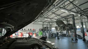 Cars Undergoing Maintenance in Auto Repair Shop - Powered by Shutterstock - Get 15% off with code: PIKWIZARD15