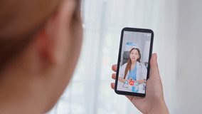 Close up of woman patient talking virtual online with medical doctor. Attractive female physician giving telehealth telemedicine video call internet consult diagnosis treatment to sick girl at home. - Powered by Shutterstock - Get 15% off with code: PIKWIZARD15