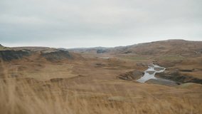 Iceland view from mountain, lake, autumn - Powered by Shutterstock - Get 15% off with code: PIKWIZARD15
